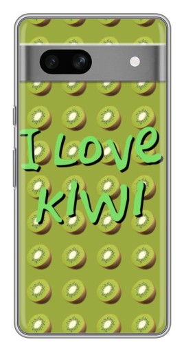 Силиконовый чехол с изображением "Love Kiwi" для Google Pixel 7A