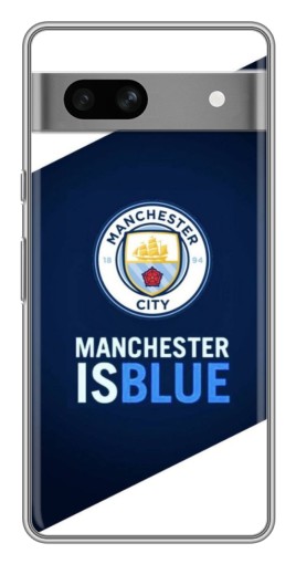 Силиконовый чехол с изображением "Manchester is Blue" для Google Pixel 7A