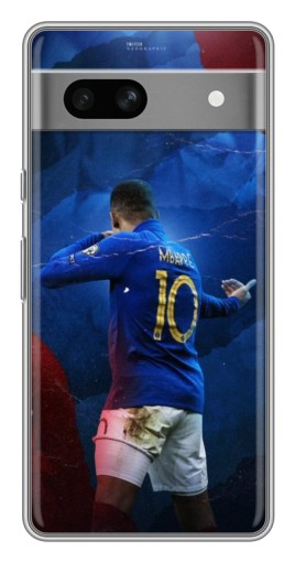 Чехол с картинкой "Мбаппе в Франции" для Google Pixel 7A