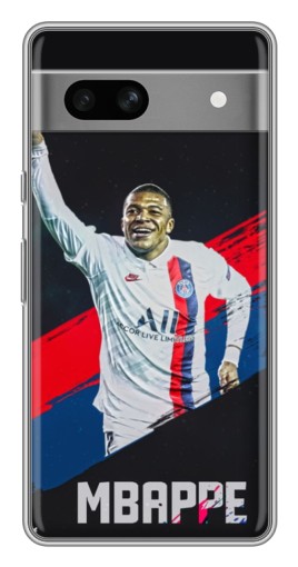 Силиконовый чехол с изображением "Mbappe в ПСЖ" для Google Pixel 7A