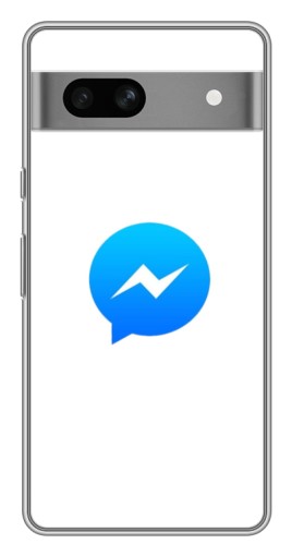 Чехол с печатью "messenger logo" для Google Pixel 7A