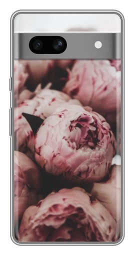 Чехол с печатью "Нежные пионы" для Google Pixel 7A