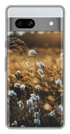 Чехол с картинкой "Нежные полевые цветы" для Google Pixel 7A