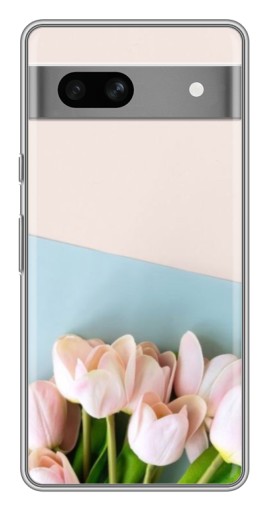 Чехол с печатью "Нежные тюльпаны" для Google Pixel 7A