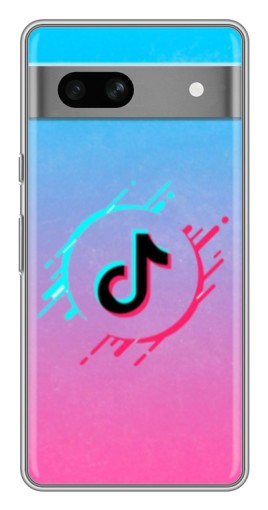 Силиконовый чехол с изображением "Нота ТикТок" для Google Pixel 7A