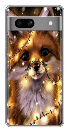 Чехол с печатью "Новогодний лесенок" для Google Pixel 7A