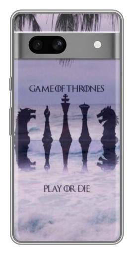Чехол с картинкой "Play or Die" для Google Pixel 7A