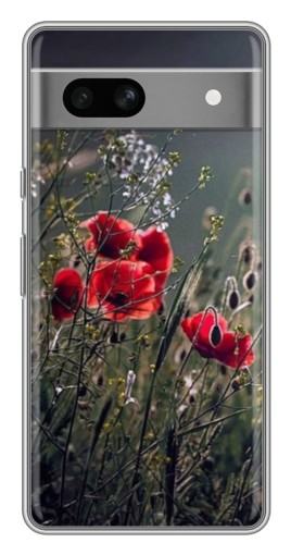 Чехол с печатью "Поле цветов" для Google Pixel 7A