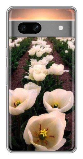 Чехол с картинкой "Поле тульпанов " для Google Pixel 7A