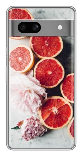 Чехол с картинкой "Половинки грейпфрутов" для Google Pixel 7A