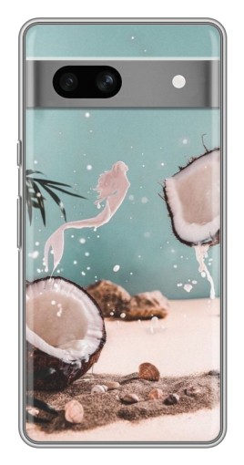 Чехол с принтом "Половинки кокоса" для Google Pixel 7A