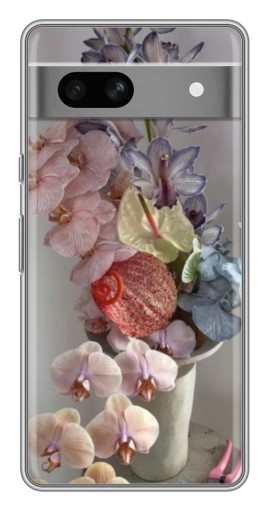 Чехол с принтом "Разноцветные орхидеи" для Google Pixel 7A