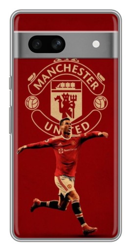 Чехол с принтом "Ronaldo в МЮ" для Google Pixel 7A