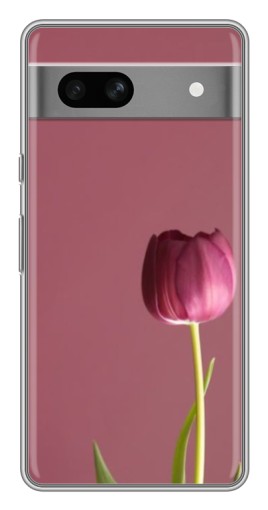 Чехол с картинкой "Розовый тюльпан" для Google Pixel 7A
