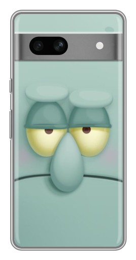 Чехол с картинкой "Сквидвард" для Google Pixel 7A