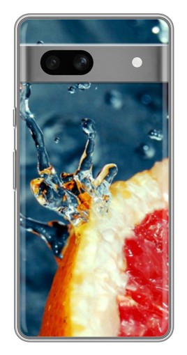Чехол с картинкой "Сочный грейпфрут" для Google Pixel 7A