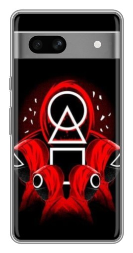 Чехол с принтом "Солдаты с игры кальмара" для Google Pixel 7A