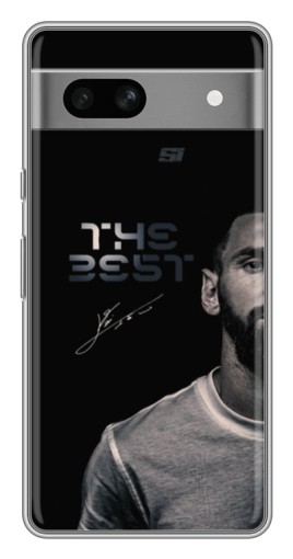 Силиконовый чехол с изображением "The Best Messi" для Google Pixel 7A