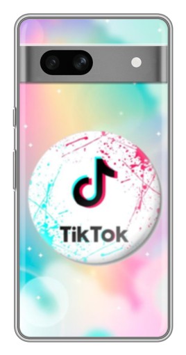Чехол с картинкой "TikTok принт" для Google Pixel 7A