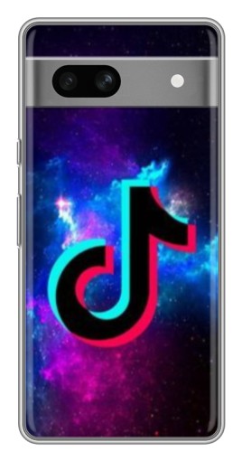 Силиконовый чехол с изображением "ТикТок в космосе" для Google Pixel 7A