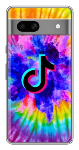 Силиконовый чехол с изображением "TikTok в красках" для Google Pixel 7A