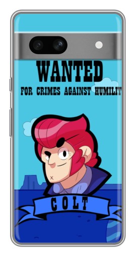 Чехол с принтом "WANTED COLT" для Google Pixel 7A