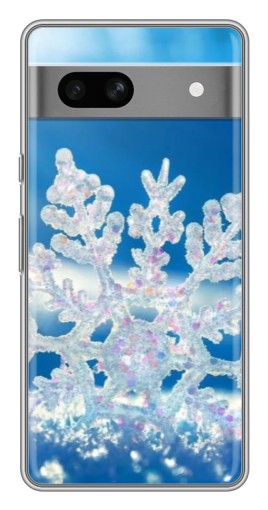 Чехол с картинкой "Яркая снежинка" для Google Pixel 7A