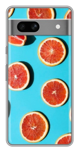 Чехол с картинкой "Яркие грейпфруты" для Google Pixel 7A