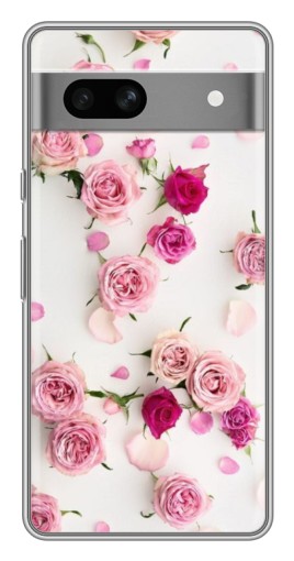 Чехол с печатью "Яркие розы" для Google Pixel 7A