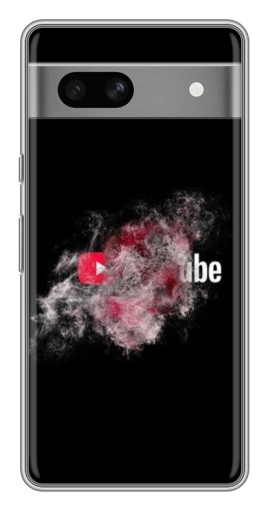 Силиконовый чехол с изображением "Яркий Ютуб" для Google Pixel 7A