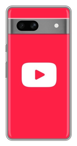 Чехол с печатью "YouTube Кнопка" для Google Pixel 7A