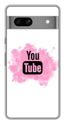 Силиконовый чехол с изображением "Ютуб в дыму" для Google Pixel 7A