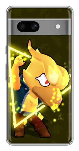 Чехол с картинкой "Золотой Ворон" для Google Pixel 7A