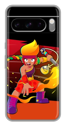 Чехол с картинкой "Амбер в дуэли" для Google Pixel 8 Pro