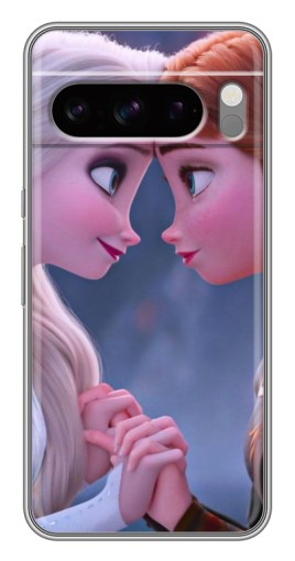 Чехол с картинкой "Анна и Ельза" для Google Pixel 8 Pro
