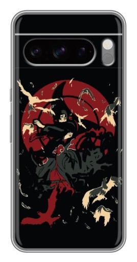 Силиконовый чехол с изображением "Итачи с воронами" для Google Pixel 8 Pro