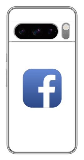 Чехол с картинкой "Лого Фейсбук" для Google Pixel 8 Pro