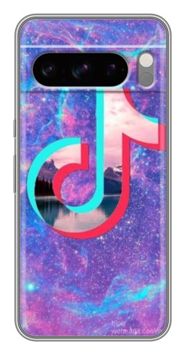 Чехол с принтом "ТикТок мраморный" для Google Pixel 8 Pro