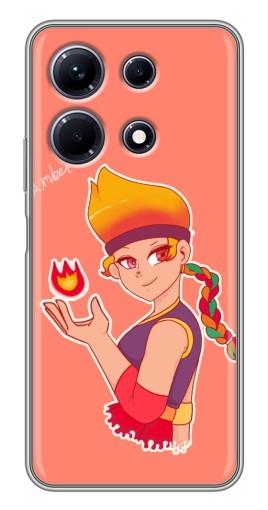 Силиконовый чехол с изображением "Amber с огоньком" для Infinix Note 30