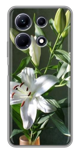 Чехол с печатью "Белые лилии" для Infinix Note 30