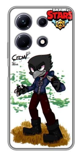 Силиконовый чехол с изображением "Crow" для Infinix Note 30