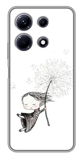 Силиконовый чехол с изображением "Девочка с одуванчиком" для Infinix Note 30
