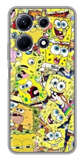 Чехол с картинкой "Эмоции Спанч-Боба" для Infinix Note 30