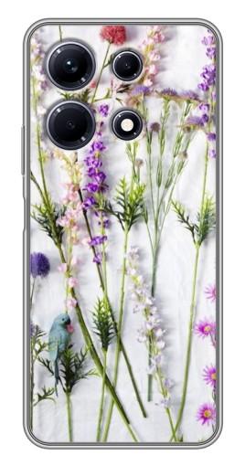 Чехол с картинкой "Фон полевых цветов" для Infinix Note 30