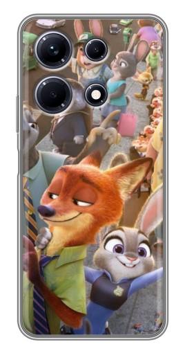 Силиконовый чехол с изображением "Герои Зверополис" для Infinix Note 30