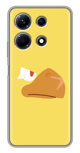 Силиконовый чехол с изображением "Gold Crow" для Infinix Note 30