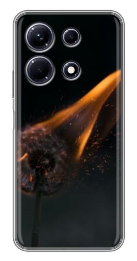 Чехол с картинкой "Горящий одуванчик" для Infinix Note 30