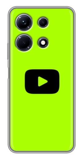 Чехол с картинкой "Кнопка Ютуба" для Infinix Note 30
