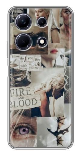 Силиконовый чехол с изображением "Коллаж Дейнерис" для Infinix Note 30