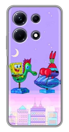 Чехол с печатью "Крабс и Спанч Боб" для Infinix Note 30